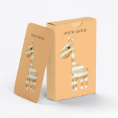 Jeu De Cartes Beauté Moderne Giraffe Orange Avec Nom