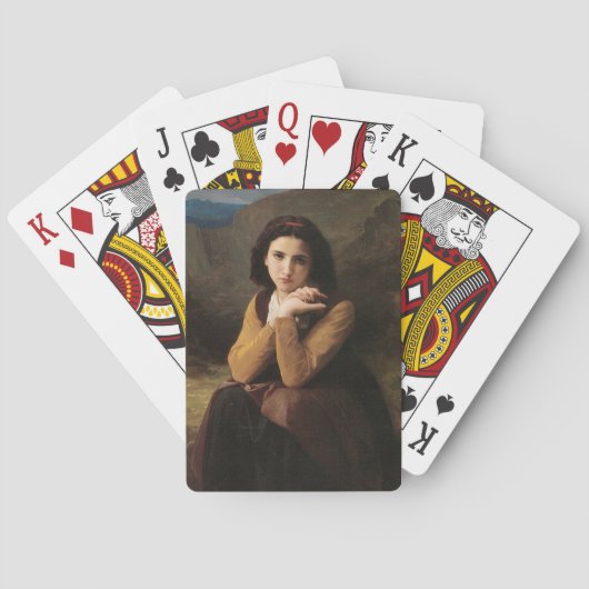 Jeu De Cartes Beauté réfléchissante (Mignon Pensive) 1869 Bougue (dos)