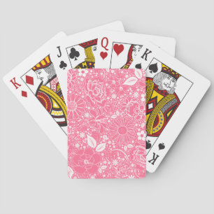 Jeu De Cartes Beautés botaniques rose pâle