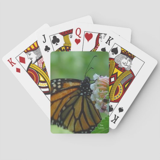 Jeu De Cartes Beautiful Monarch Butterfly Bicycle Playing Cards (dos)