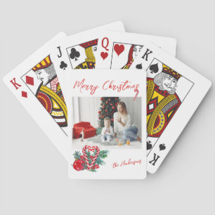 Jeu De Cartes Beaux Sucres de canne   Photo de famille de Noël