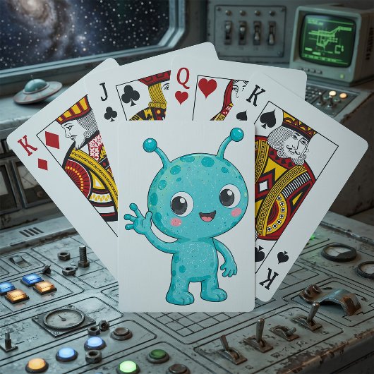 Jeu De Cartes Bébé Alien Espace Monstre Mignon