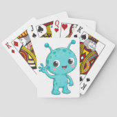 Jeu De Cartes Bébé Alien Espace Monstre Mignon (dos)