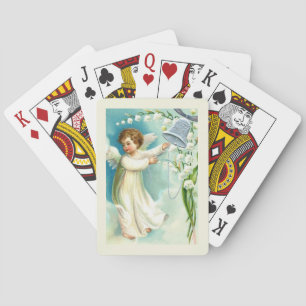 Jeu De Cartes Bébé ange avec cloche bleue