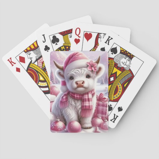 Jeu De Cartes Bébé blanc adorable Heifer (dos)