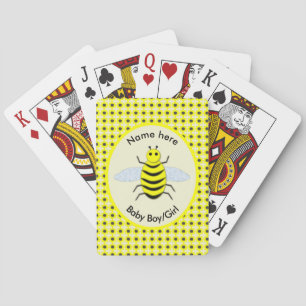 Jeu De Cartes Bébé jaune mignon abeille Genre Révéler Neutre Per