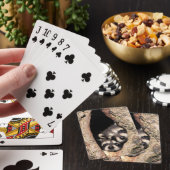 Jeu De Cartes Bébé Raccoons se jetant dans l'arbre (In Situ)