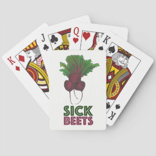 Jeu De Cartes Beets Malades (Beats) Jardin de la betterave Rouge