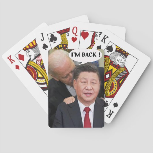 JEU DE CARTES BEIJING BIDEN "I M'E RETOUR" GEAR (dos)