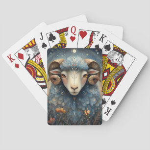 Jeu De Cartes Bélier Aries Zodiaque Astrologie Céleste Anniversa