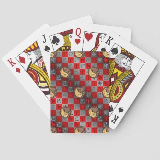 Jeu De Cartes Bélier & Lapin de terre (dos)