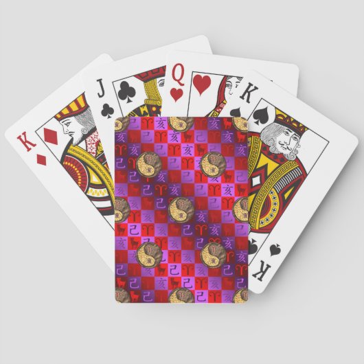 Jeu De Cartes Bélier & Sanglier de Terre (dos)