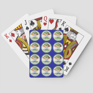 Jeu De Cartes Bélize Bélizien Drapeau Armoiries Jouer des cartes