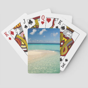Jeu De Cartes Belize, mer des Caraïbes. Goff Caye, une petite îl