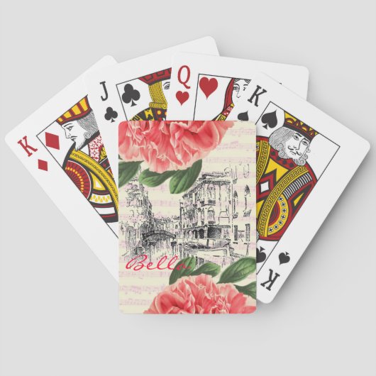 Jeu De Cartes Bella Italie Peony Jouer des cartes (dos)