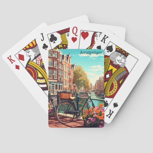 Jeu De Cartes Belle Amsterdam Pays-Bas Canal City (dos)