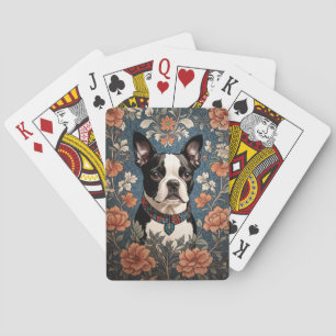 Jeu De Cartes Belle Boston Terrier William Morris Inspiré