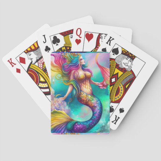 Jeu De Cartes Belle carte postale Mermaid (dos)