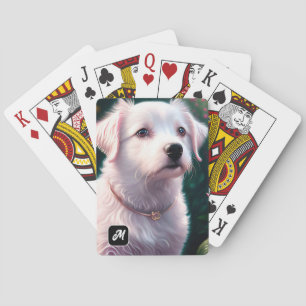 Jeu De Cartes Belle Collection Chien Et Rose
