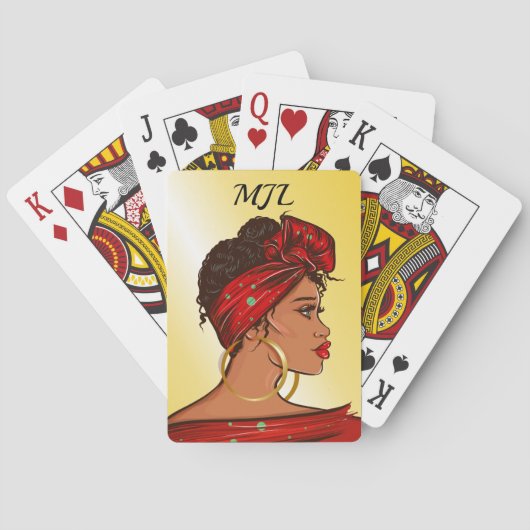 Jeu De Cartes Belle Dame Noire (dos)