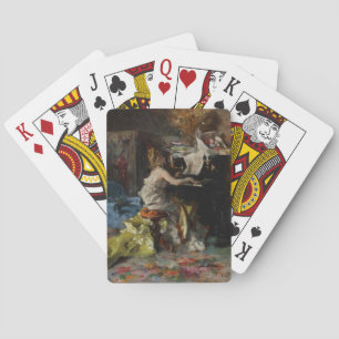 Jeu De Cartes Belle Femme Jouant du Piano (par Boldini)