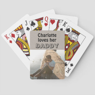 Jeu De Cartes Belle fille aime papa Fête des pères photo