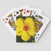 Jeu De Cartes Belle Fleur d'Hibiscus Jaune (dos)