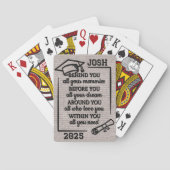 Jeu De Cartes Belle Graduation personnalisée (dos)