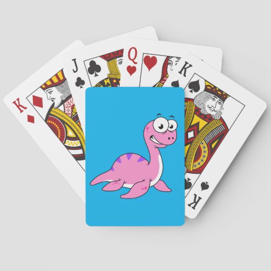 Jeu De Cartes Belle Illustration Du Monstre Loch Ness. (dos)