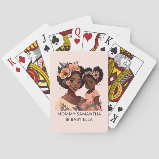 Jeu De Cartes Belle mère et fille noire (13) (dos)
