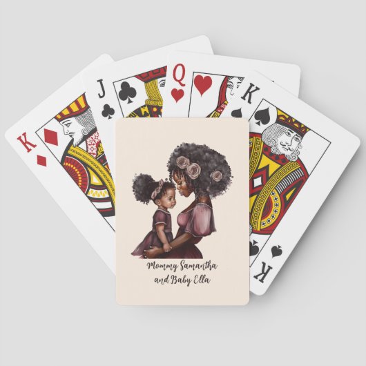 Jeu De Cartes Belle mère et fille noire (28) (dos)