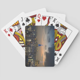 Jeu De Cartes Belle New York Soirée Skyline