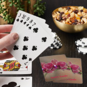 Jeu De Cartes Belle orchidée rouge (In Situ)