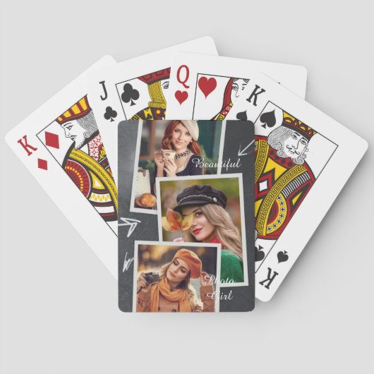 Jeu De Cartes Belle Photo Girl (dos)