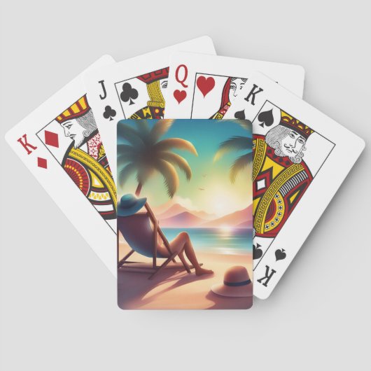 Jeu De Cartes belle plage (dos)