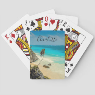 Jeu De Cartes Belle plage de sable Paradis tropical