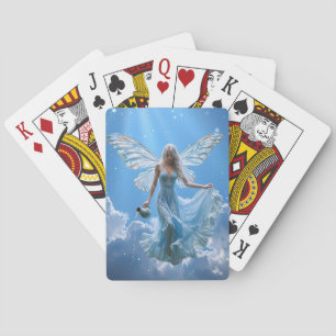 Jeu De Cartes Belle poitrine Aquarius dans les nuages