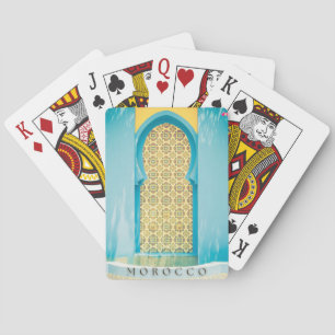 Jeu De Cartes Belle Porte Marocaine À Marrakech