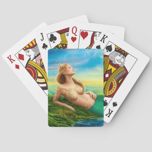 Jeu De Cartes Belle princesse - Sirène d'imaginaire (dos)