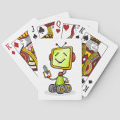 Jeu De Cartes Belle Robot Rétro Cartoon Amusant IA Tech Art numé (dos)