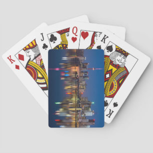 Jeu De Cartes Belle Toronto Canada Soirée Skyline