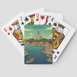 Jeu De Cartes Belle Vue de la Ville de Helsinki en Finlande de S