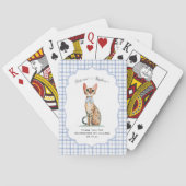 Jeu De Cartes Bengal Cat Wedding Favor (dos)