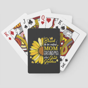 Jeu De Cartes Bénie d'être appelée maman grand-mère
