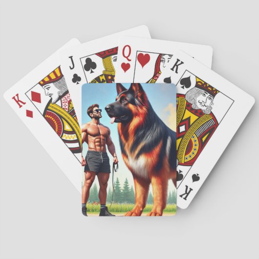 Jeu De Cartes Berger allemand (dos)