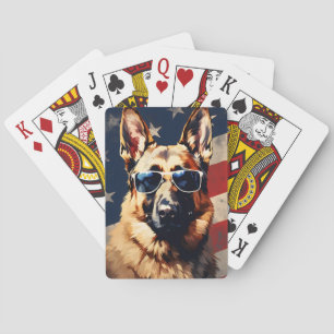 Jeu De Cartes Berger allemand 4 juillet fête de l'indépendance