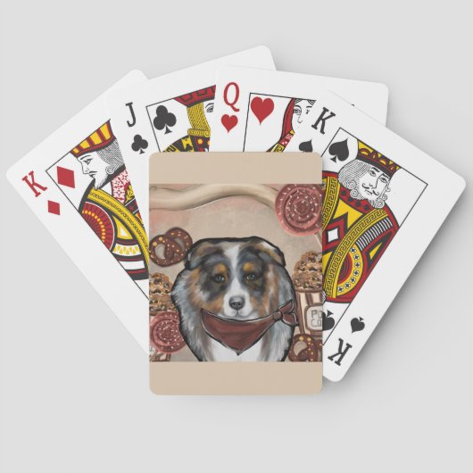 JEU DE CARTES BERGER AUSTRALIEN (dos)