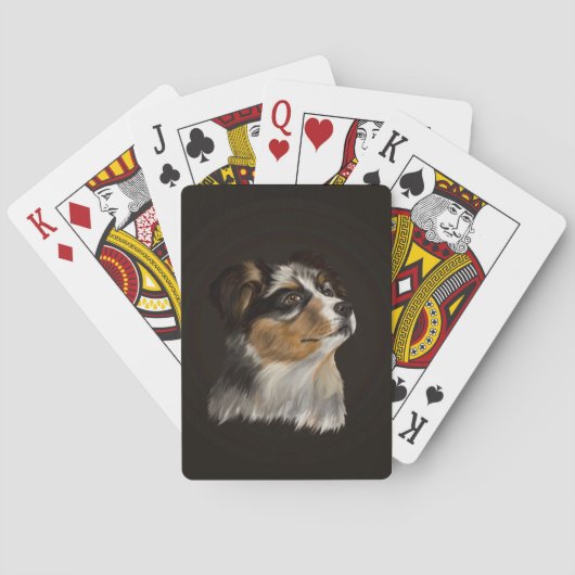 Jeu De Cartes Berger australien - Chiot australien (dos)