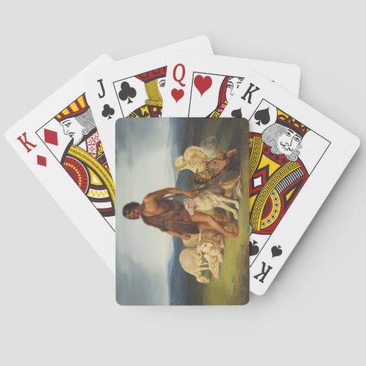 Jeu De Cartes Berger dans un paysage rural (dos)