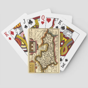 Jeu De Cartes Berkshire Barkshire Comté Angleterre Carte Antiqua